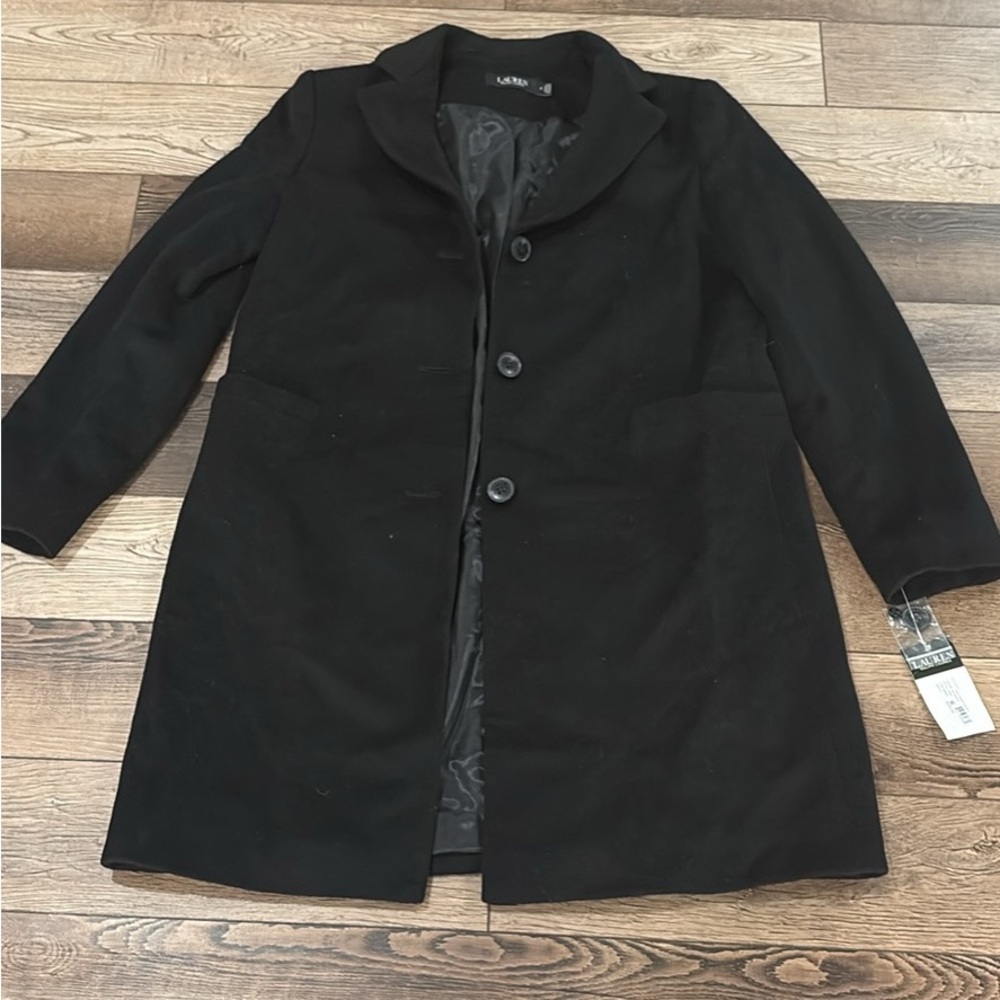 Ralph Lauren Black Label Black Pea Coat